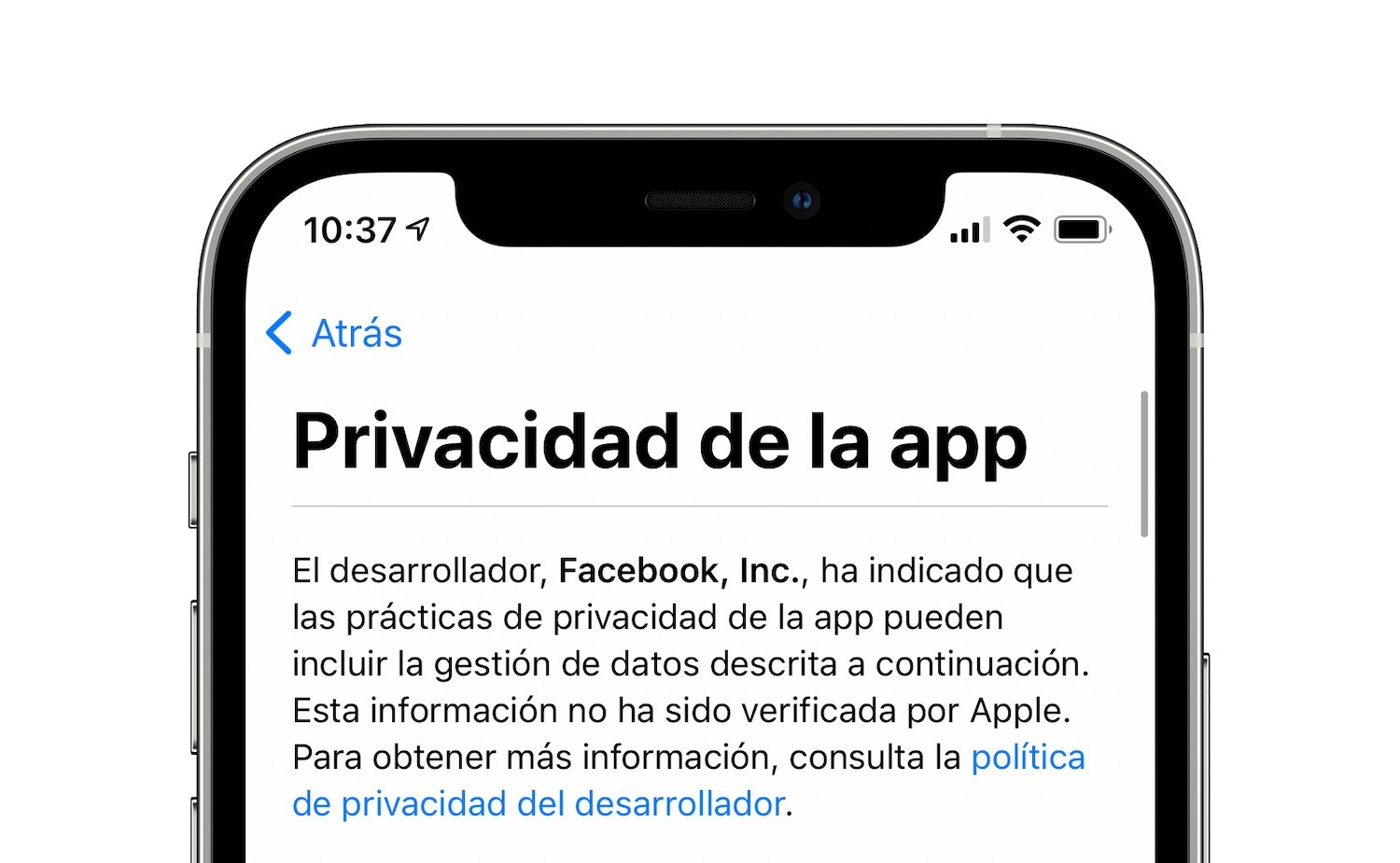 privacidad app store