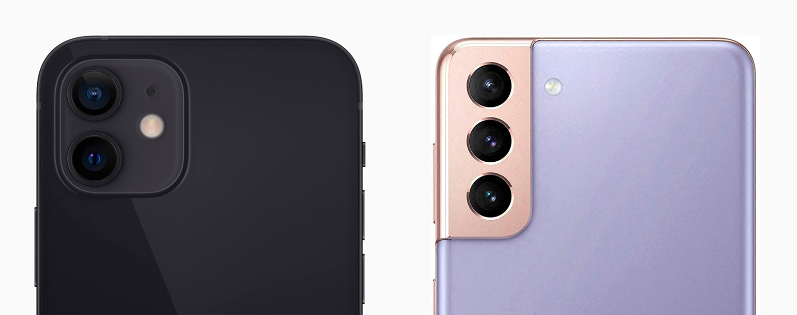 cámaras iPhone 12 vs gañaxy s21