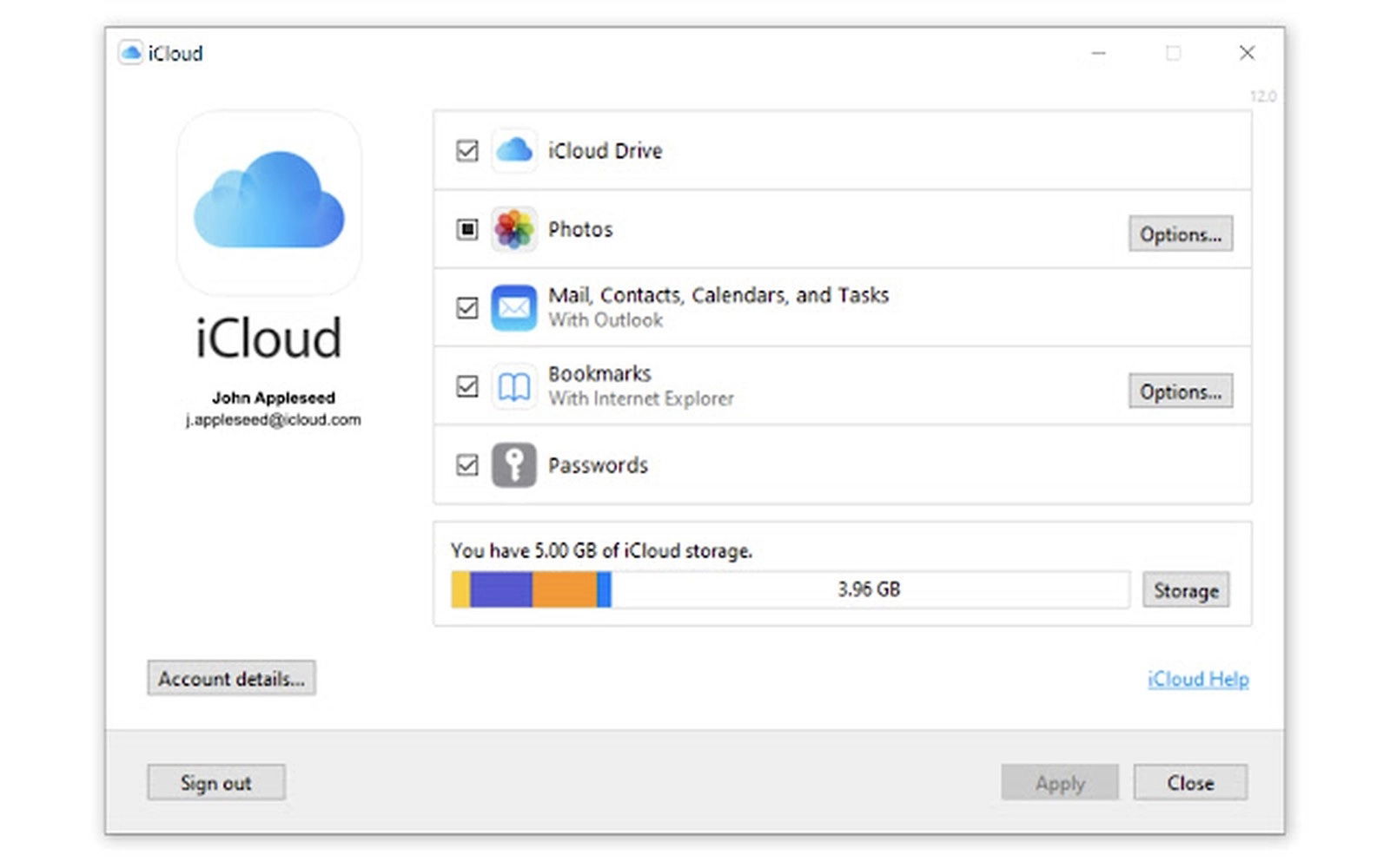 Contraseñas iCloud