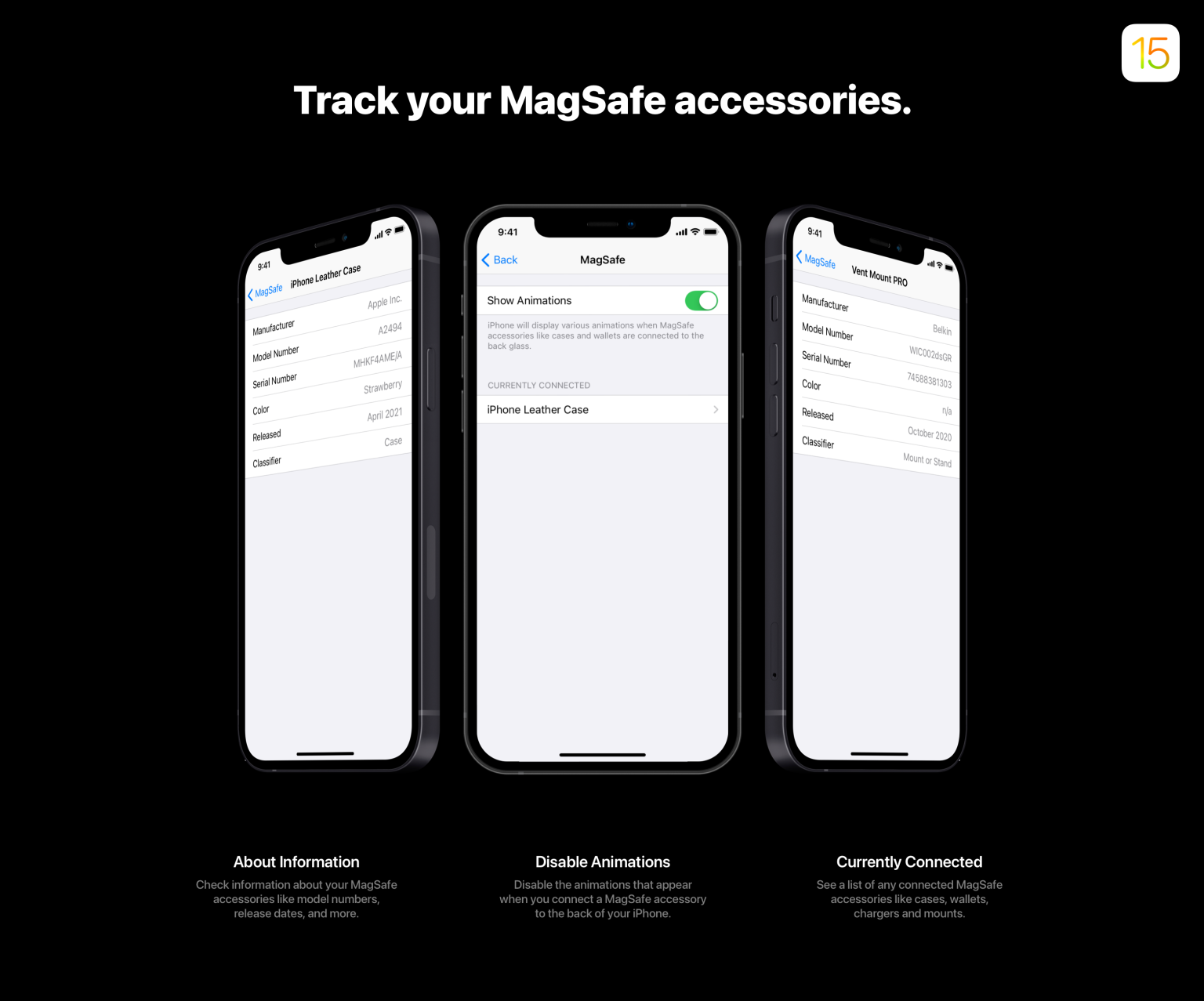 MagSafe iOS 15