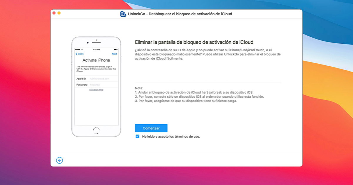 bloqueo de activación de iCloud