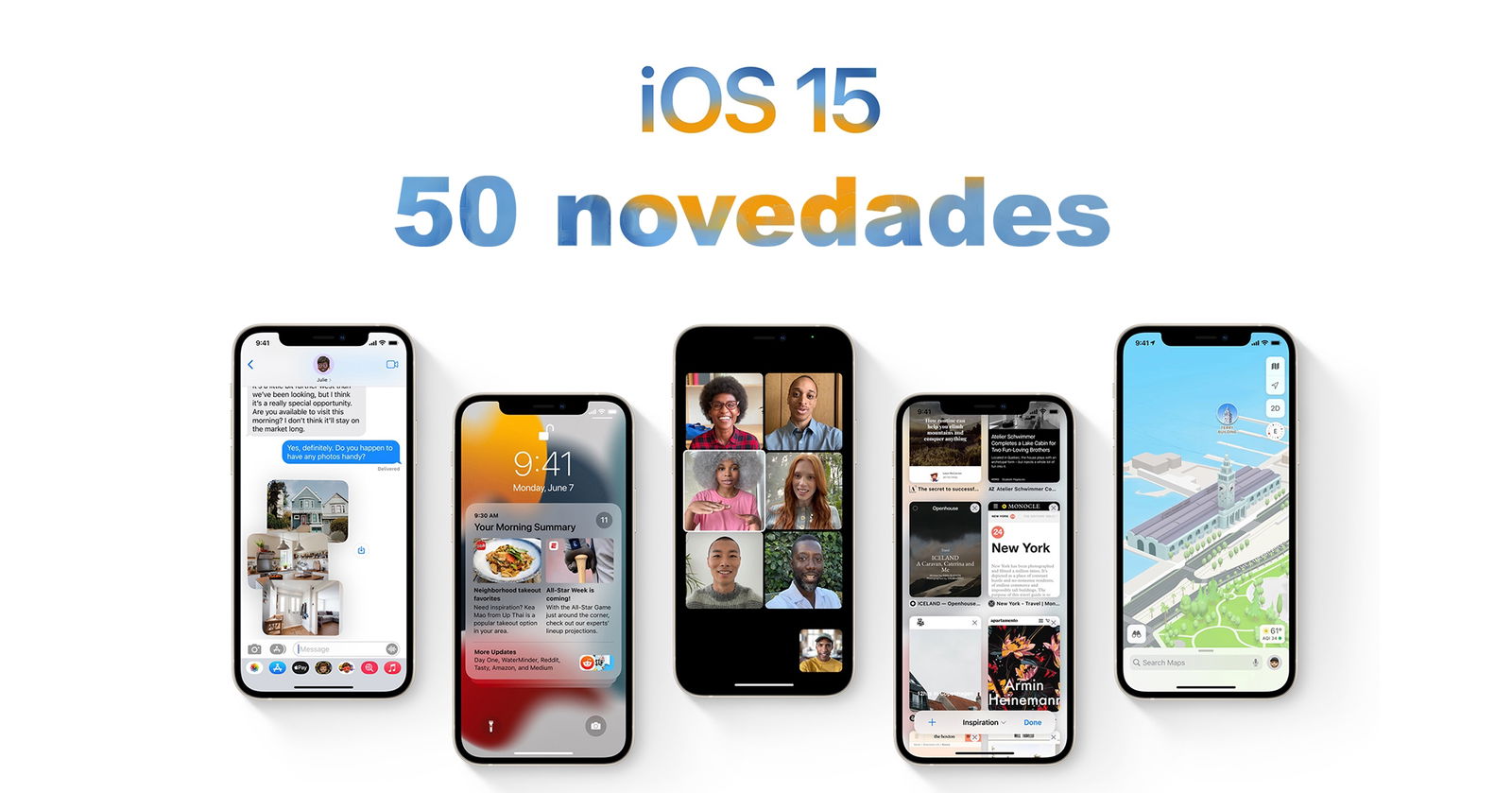 50 novedades ios 15