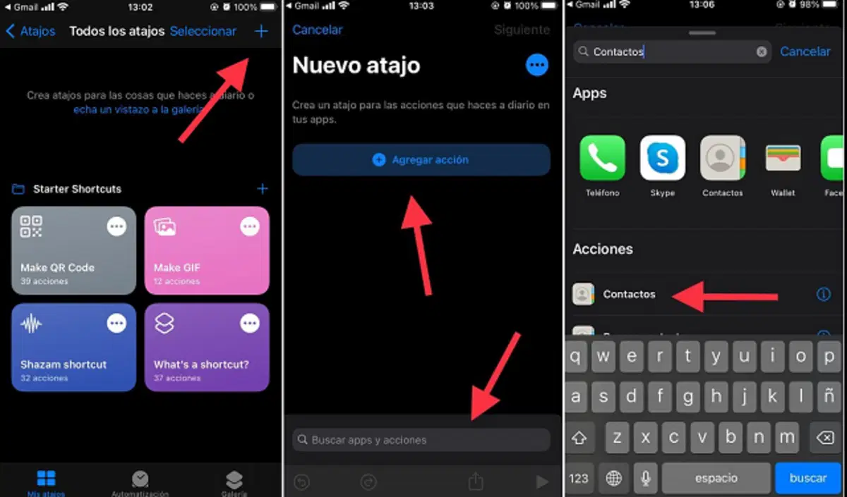 Atajos en iOS