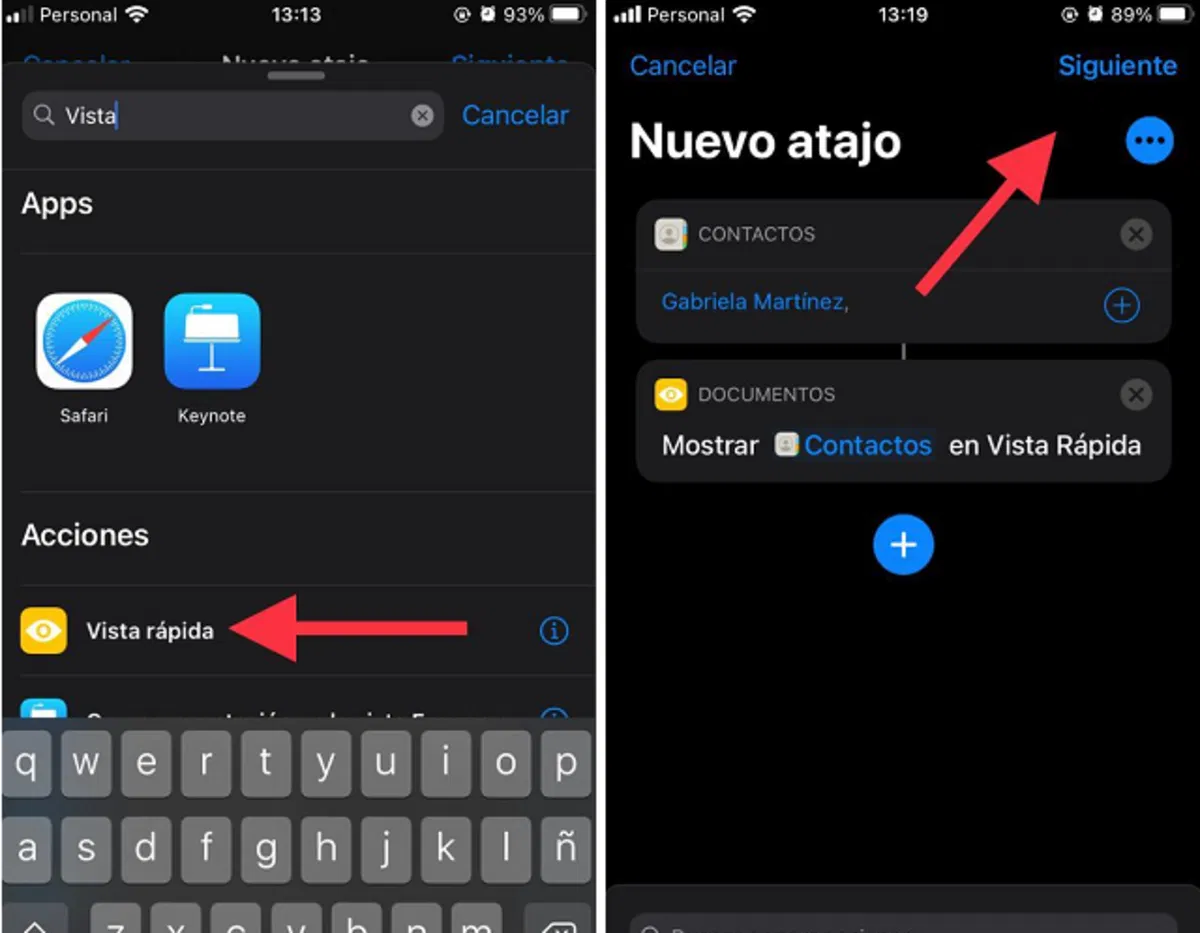 Edición de contactos en iOS