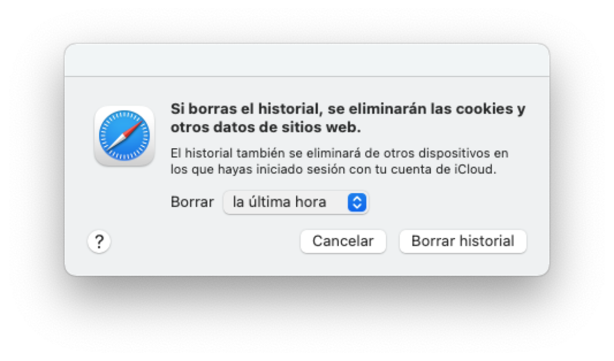 Borrar el historial de navegación en Safari para Mac