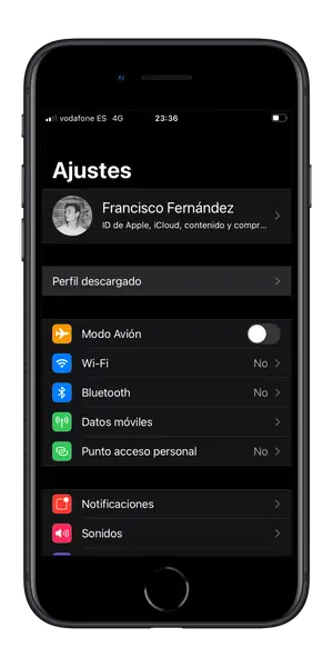 Instalar perfil de la beta pública de iOS 15