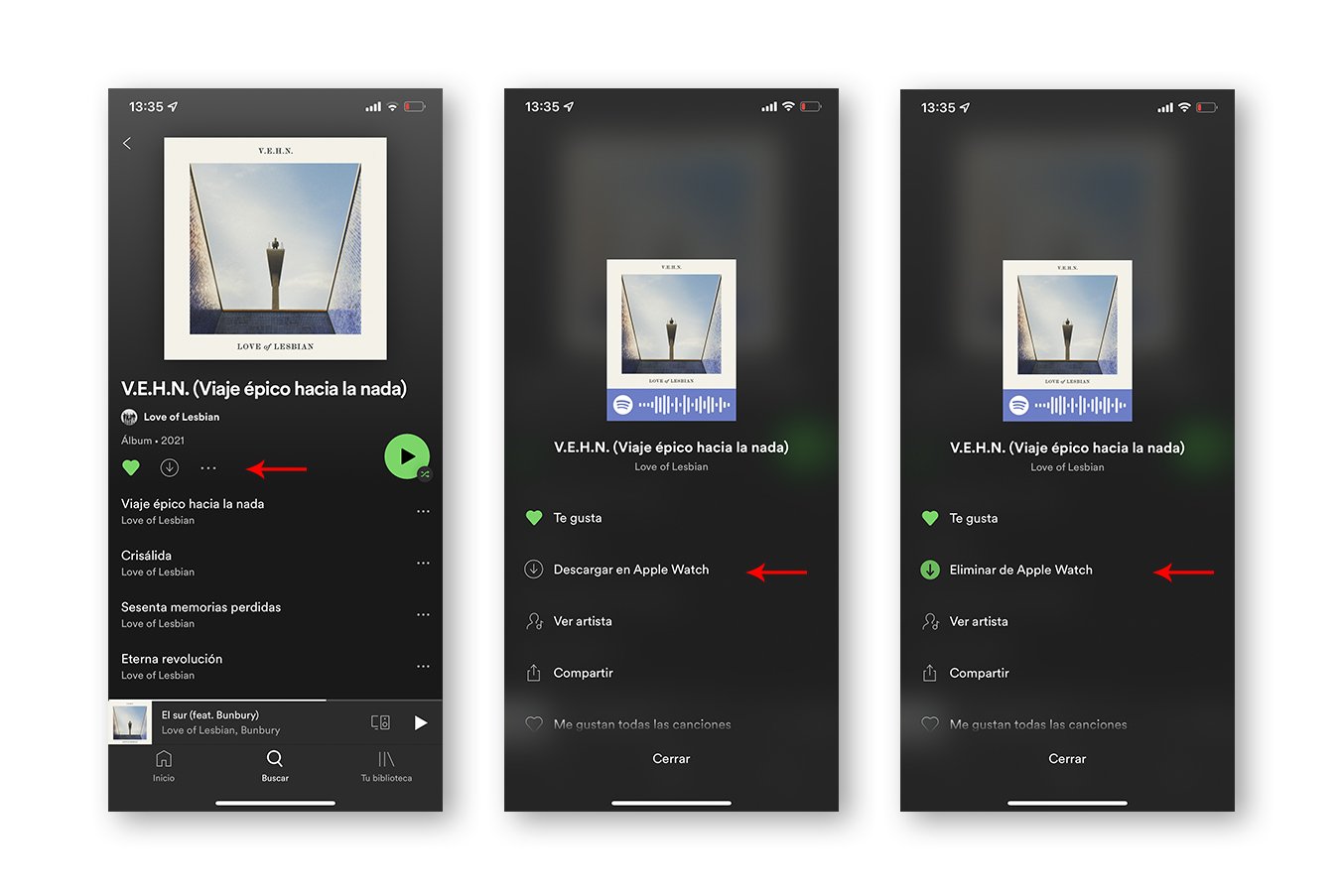 Descargar música directamente en el Apple Watch con Spotify