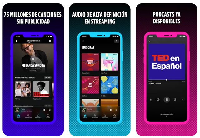 Amazon Music es una de las mejores apps para descargar musica con el iphone