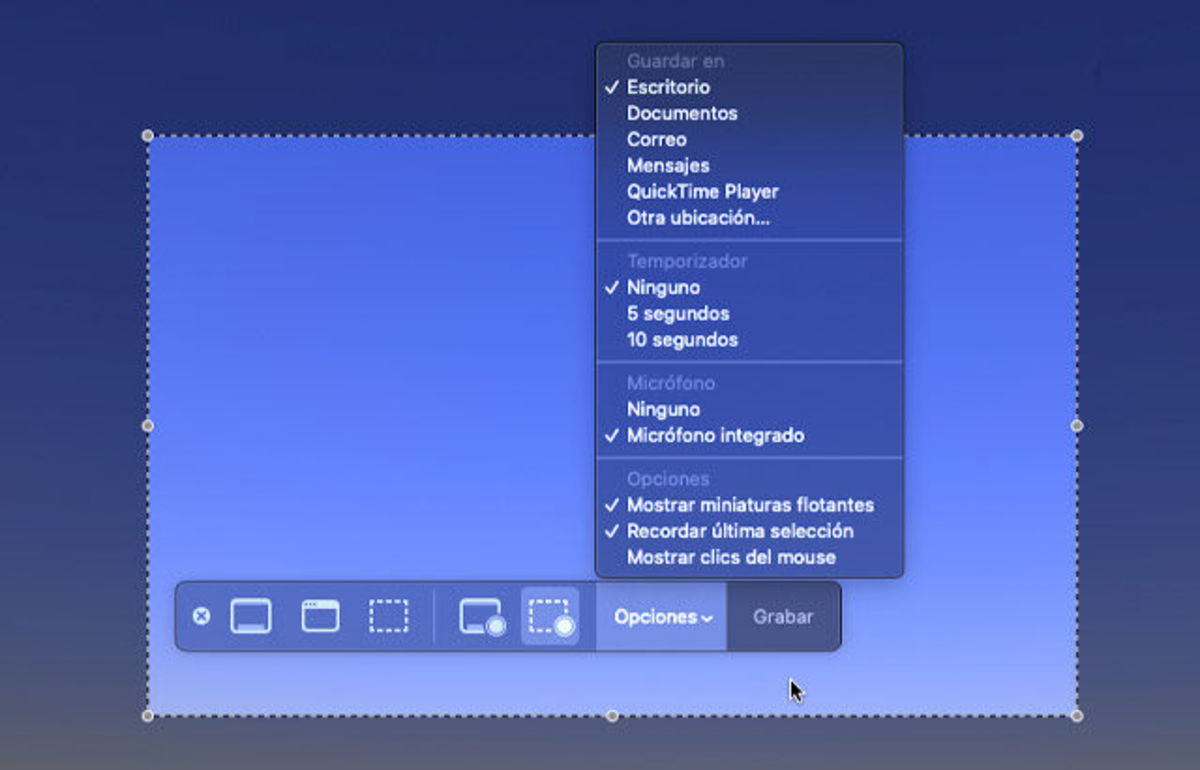 Grabar pantalla Mac