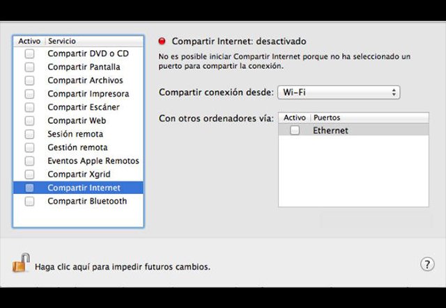 Compartir Internet desde un ordenador Mac mediante WiFi via Ethernet-6