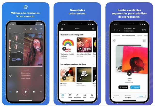 Napster es otra de las mejores apps para descargar musica gratis con el iphone
