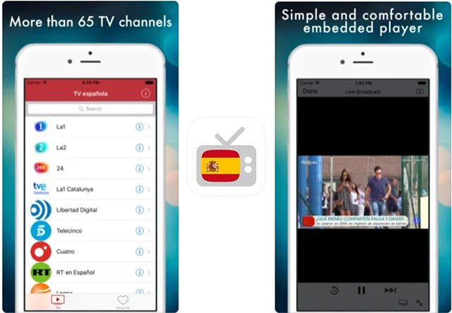 Una app para ver television de Espana en el iPhone