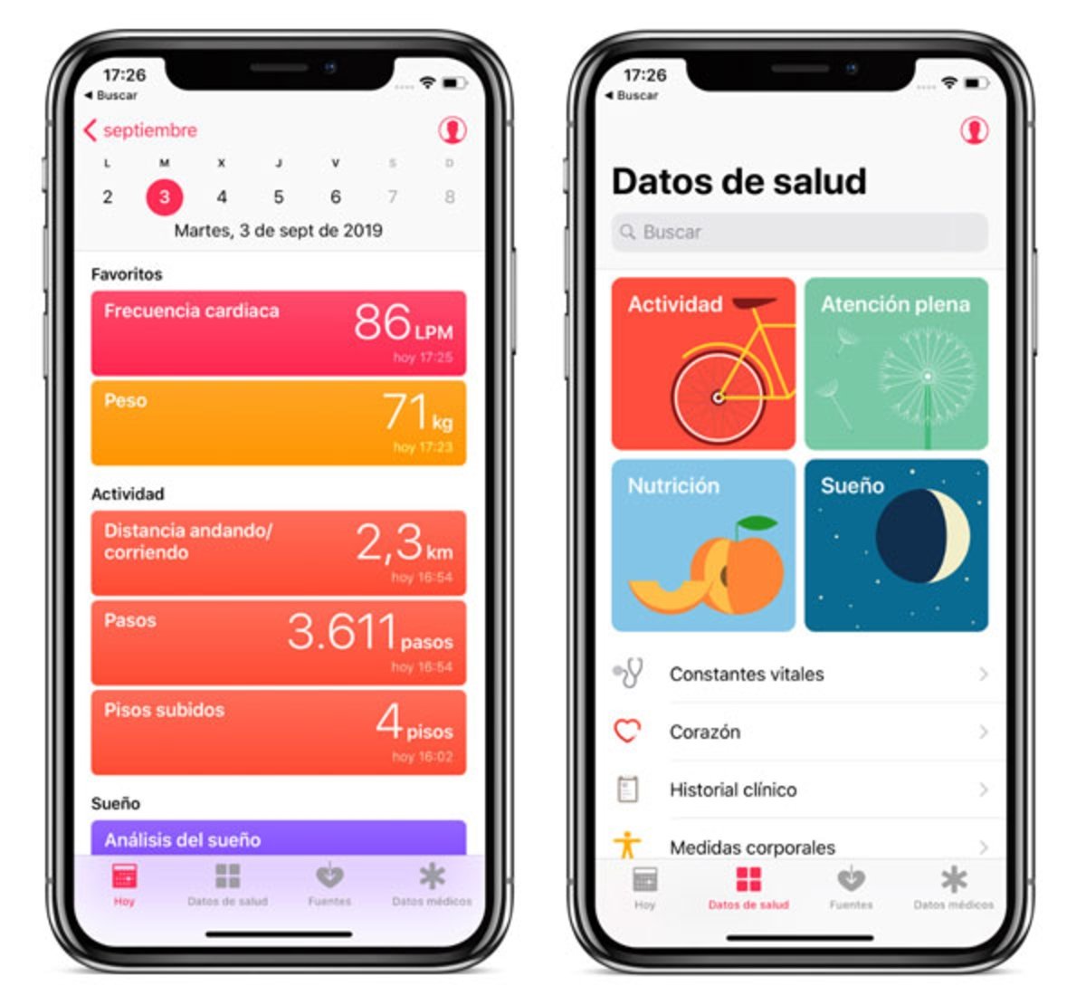 App Salud iPhone