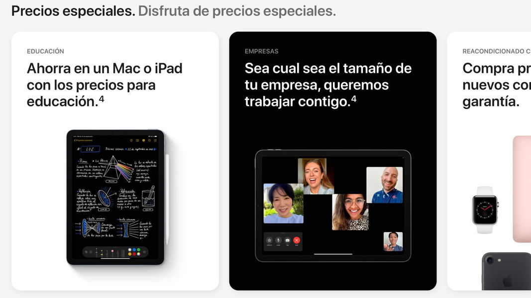 Nuevo Apple Store Online: descuentos y promociones