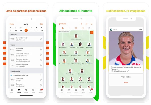 forza Football es una de las aplicaciones para seguir resultados deportivos en el iphone