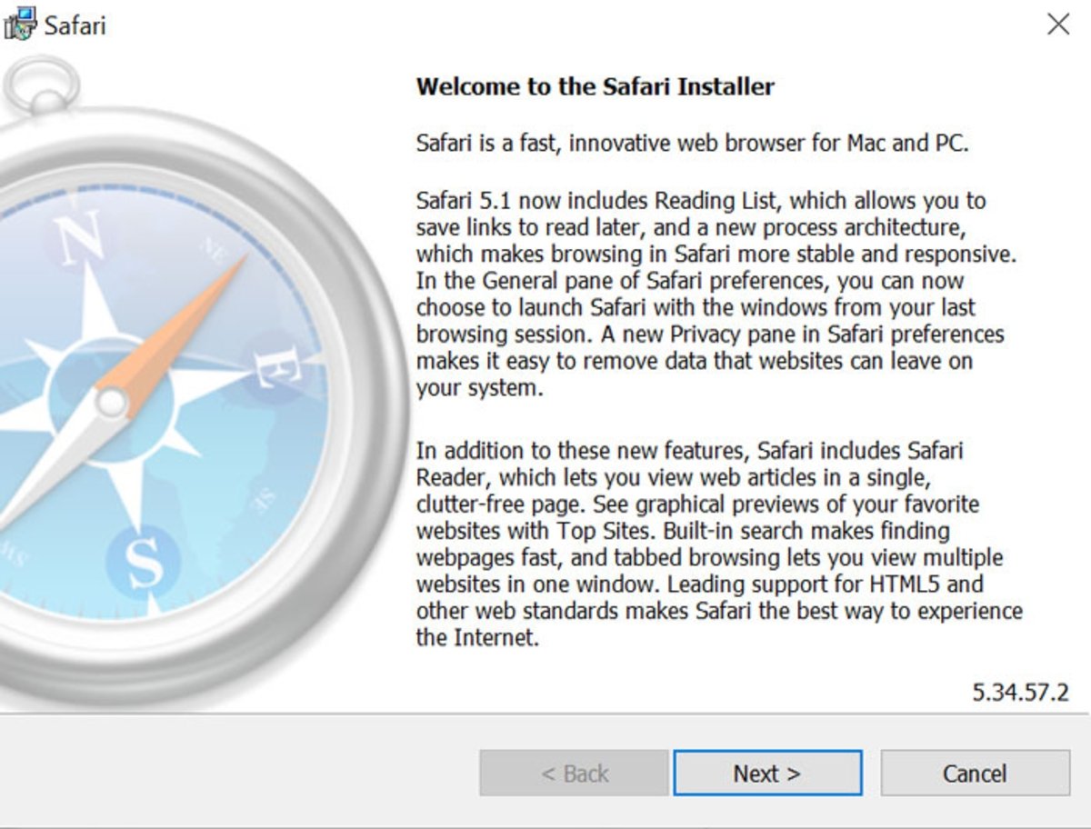 Instalación Safari en Windows 10