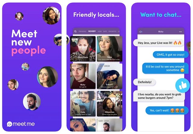 Meetme es una de las mejores apps iOS para hablar con desconocidos