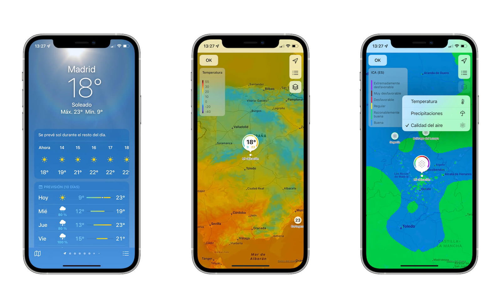 mapa meteorologico ios 15