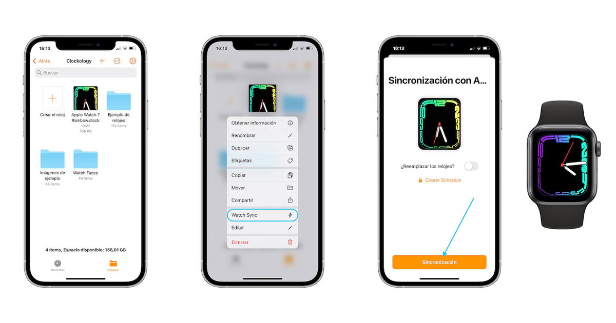 Cómo personalizar esferas en el Apple Watch con Clockology