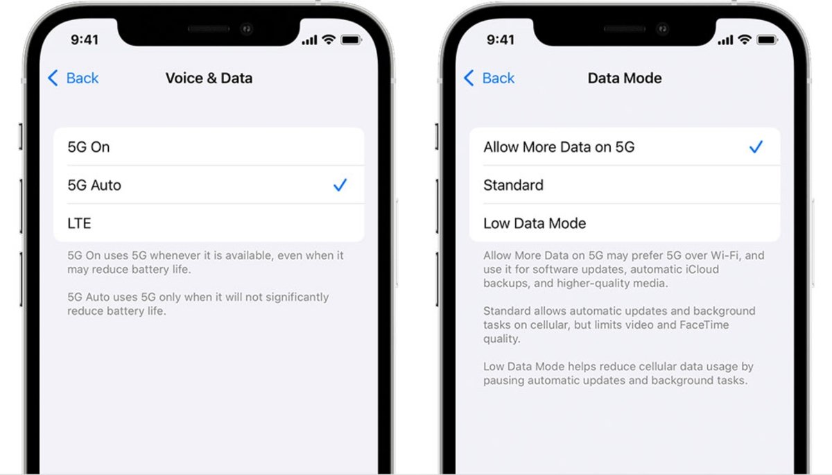 Activar 5G para actualizar iOS en iPhone
