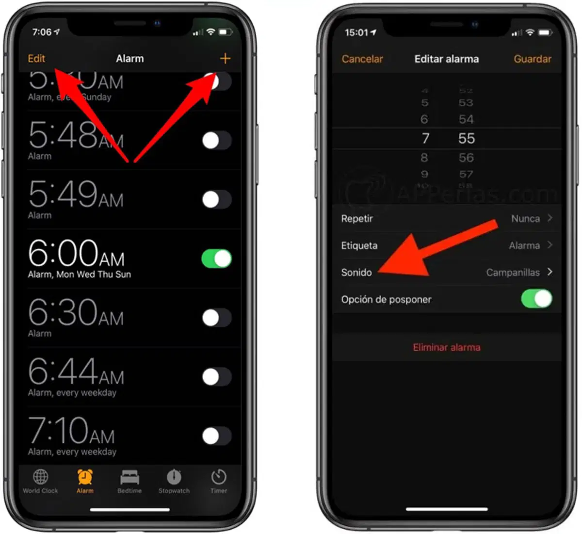 Cómo usar una canción como alarma en el iPhone