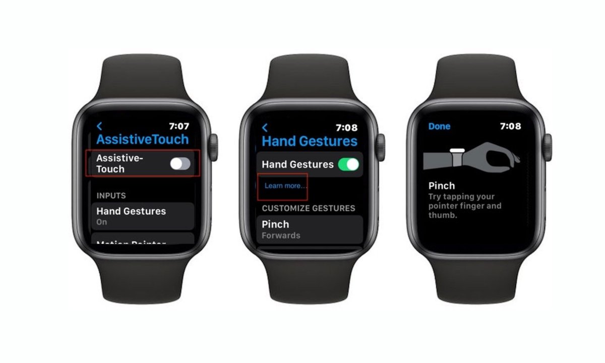 Create gestures on Apple Watch