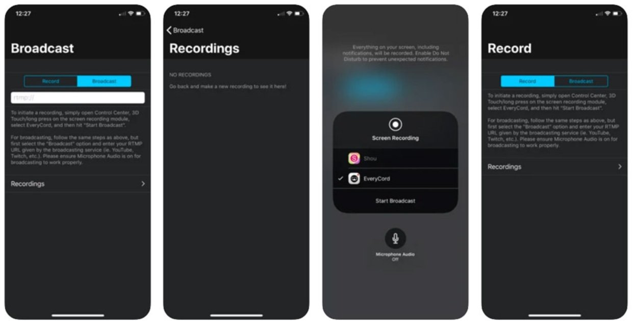 EveryCord - Recording and broadcasting