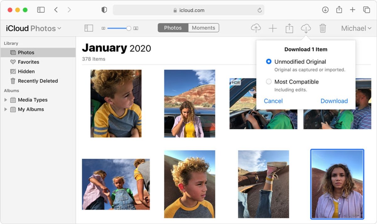 Fotos iCloud en Mac