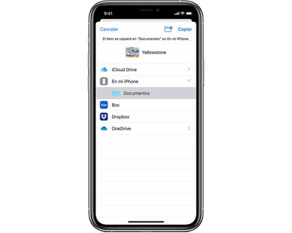 Access iPhone storage