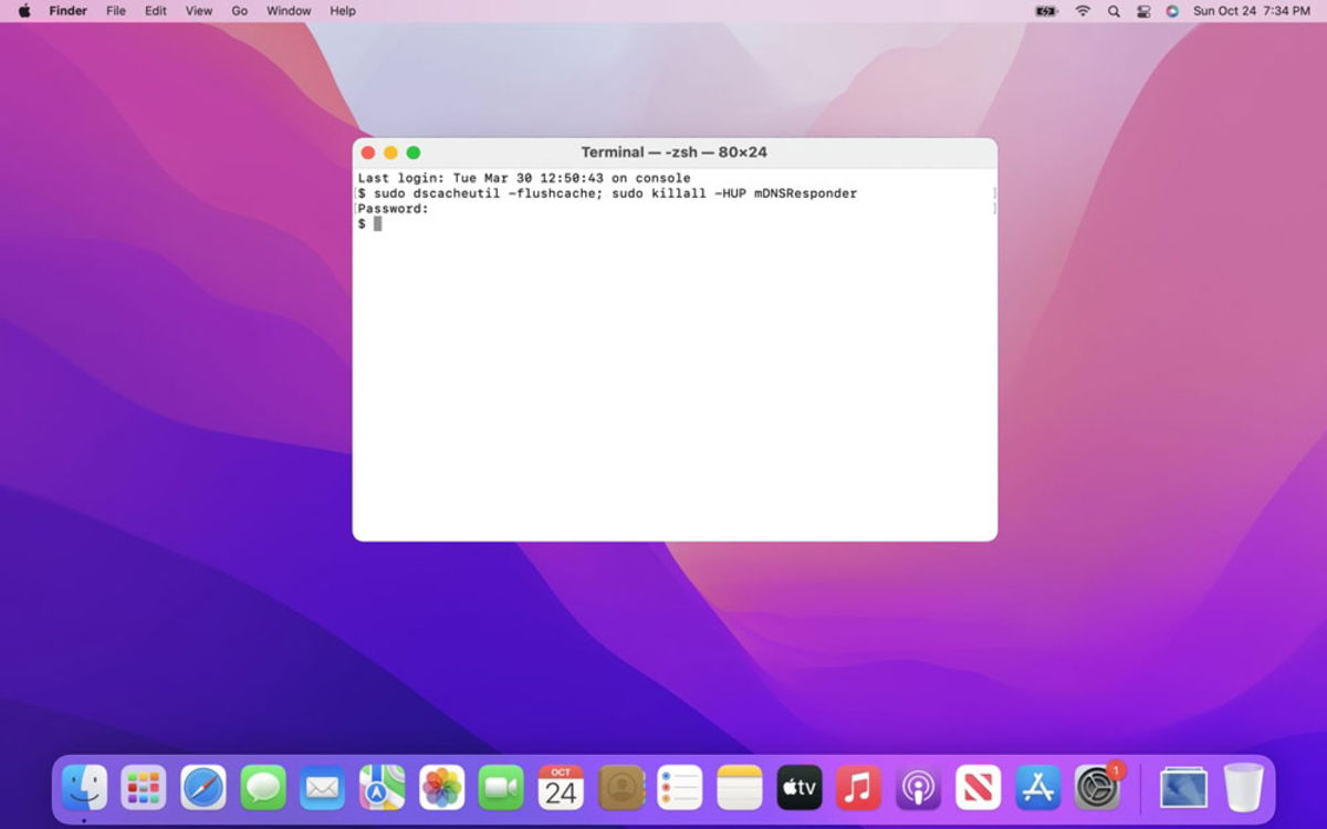 Comando para vaciar caché DNS desde Mac