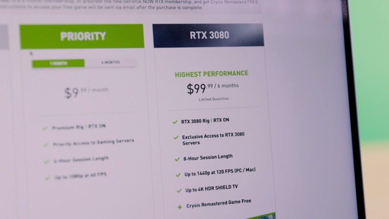 GeForce NOW MacBook Pro RTX 3080