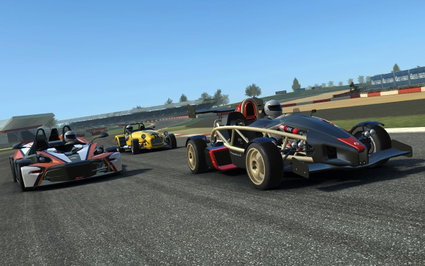 Car game on iPad Real Racing 3