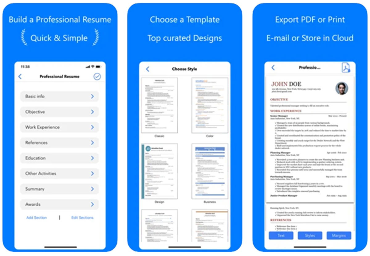 8 best apps to make resumes from iPhone - Gearrice