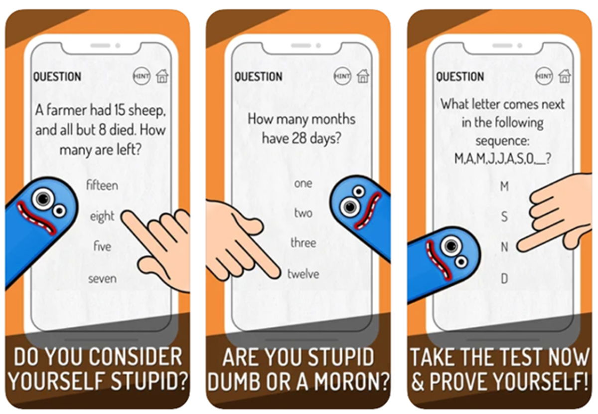 Stupid test!  : Sensitive questions that will test your knowledge