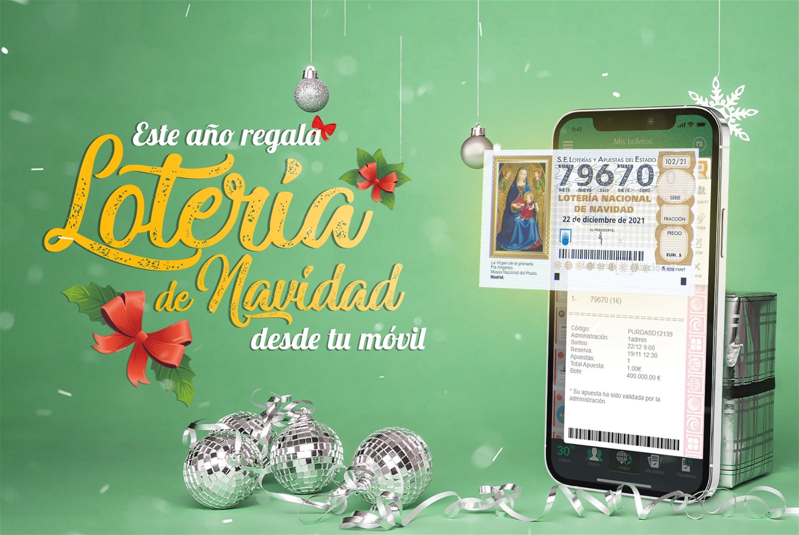Cómo comprar lotería de Navidad desde el móvil de forma segura
