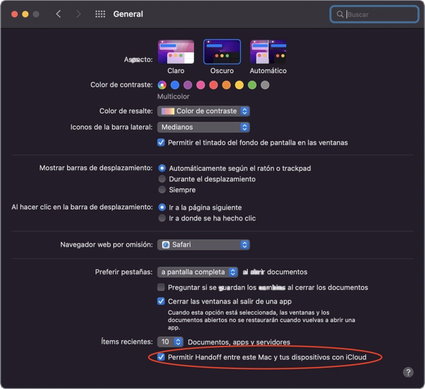 Enable transfer with universal clipboard on Mac