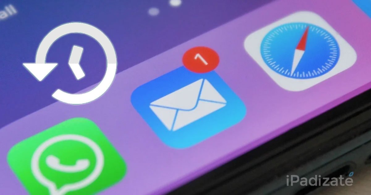 Restaurar app Mail en iPhone