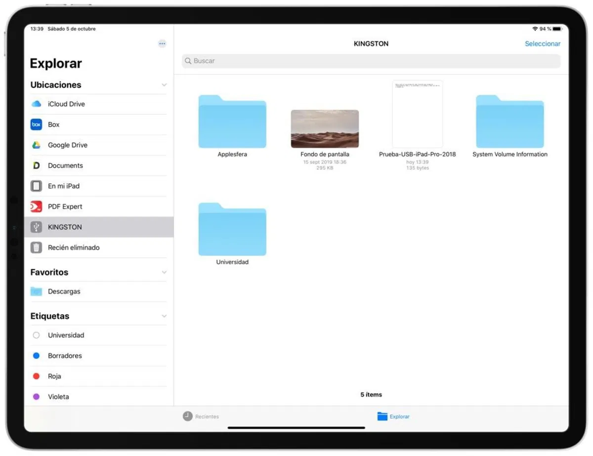 iPadOS USB Key Connector