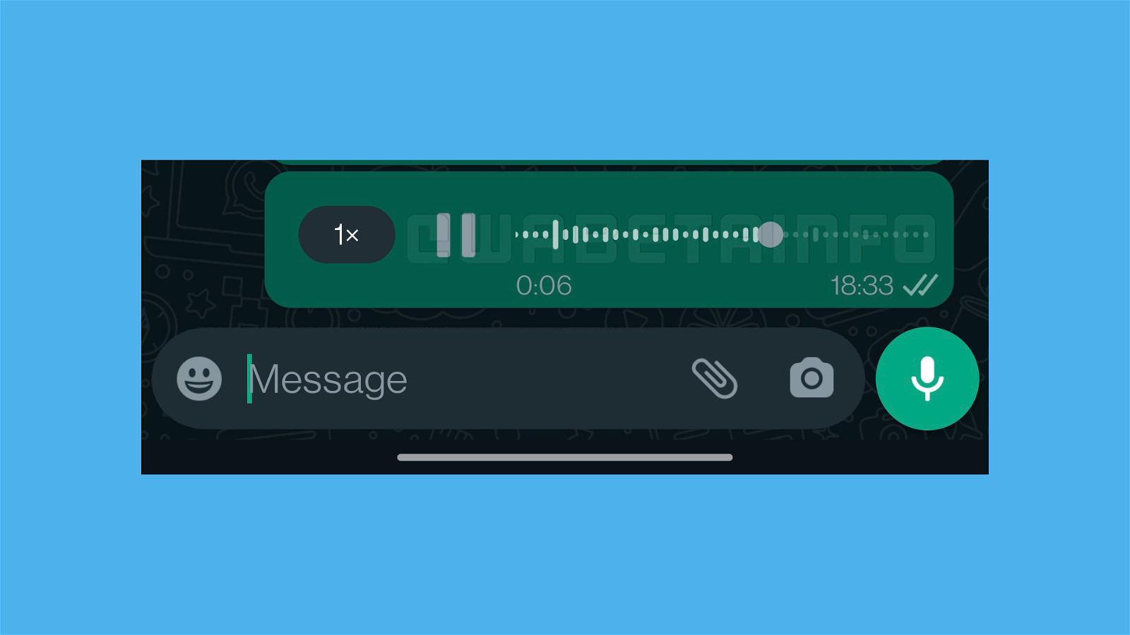 Nuevo diseño en las notas de voz de WhatsApp
