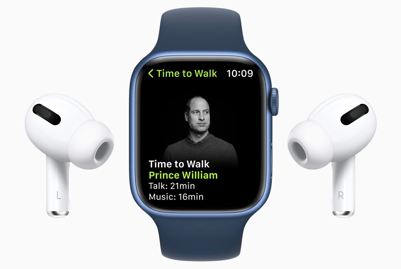 Prince William's Walking Time in  Apple Fitness +