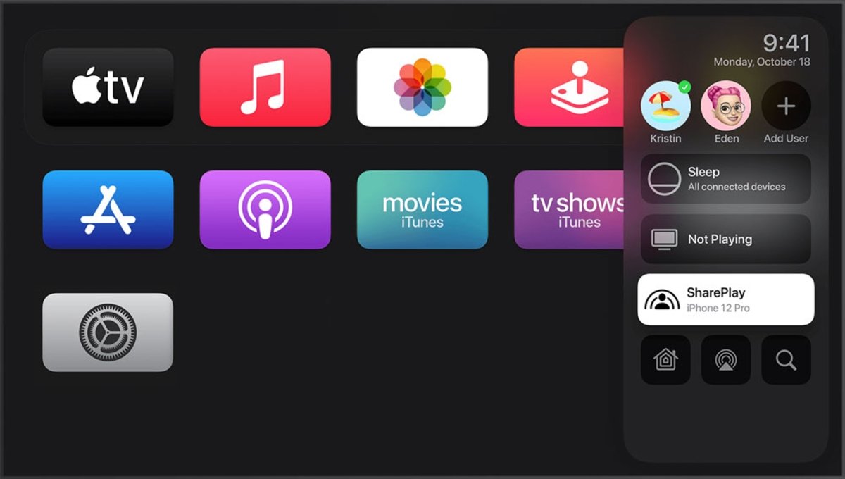 Usar SharePlay ver películas Apple TV