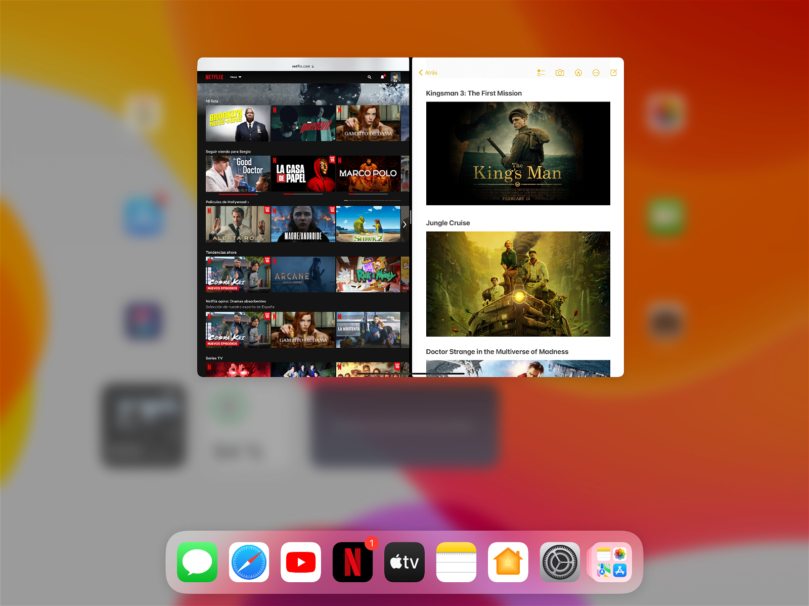 iPadOS 15 multitasking