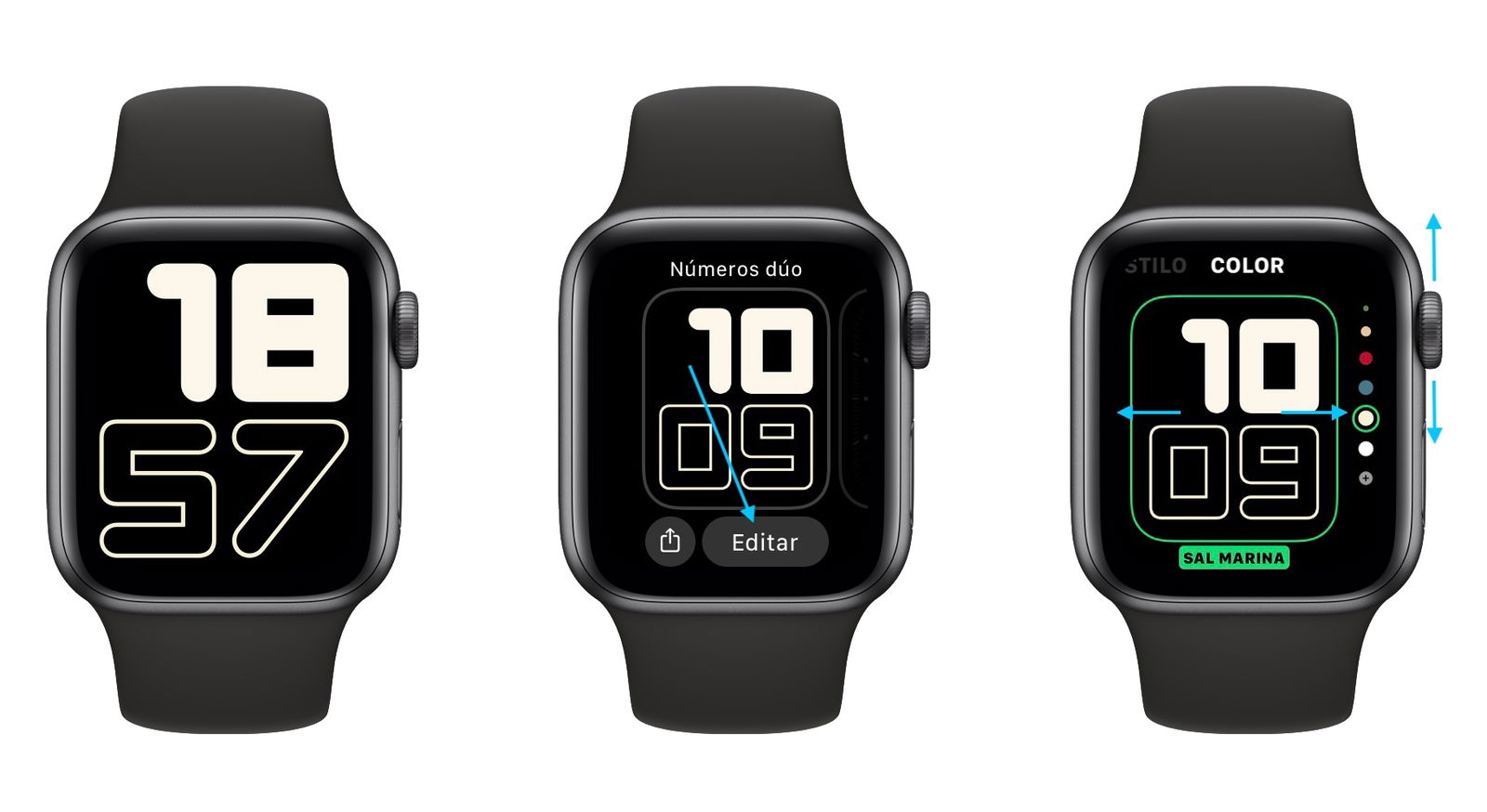 Personalizar las esferas desde el Apple Watch