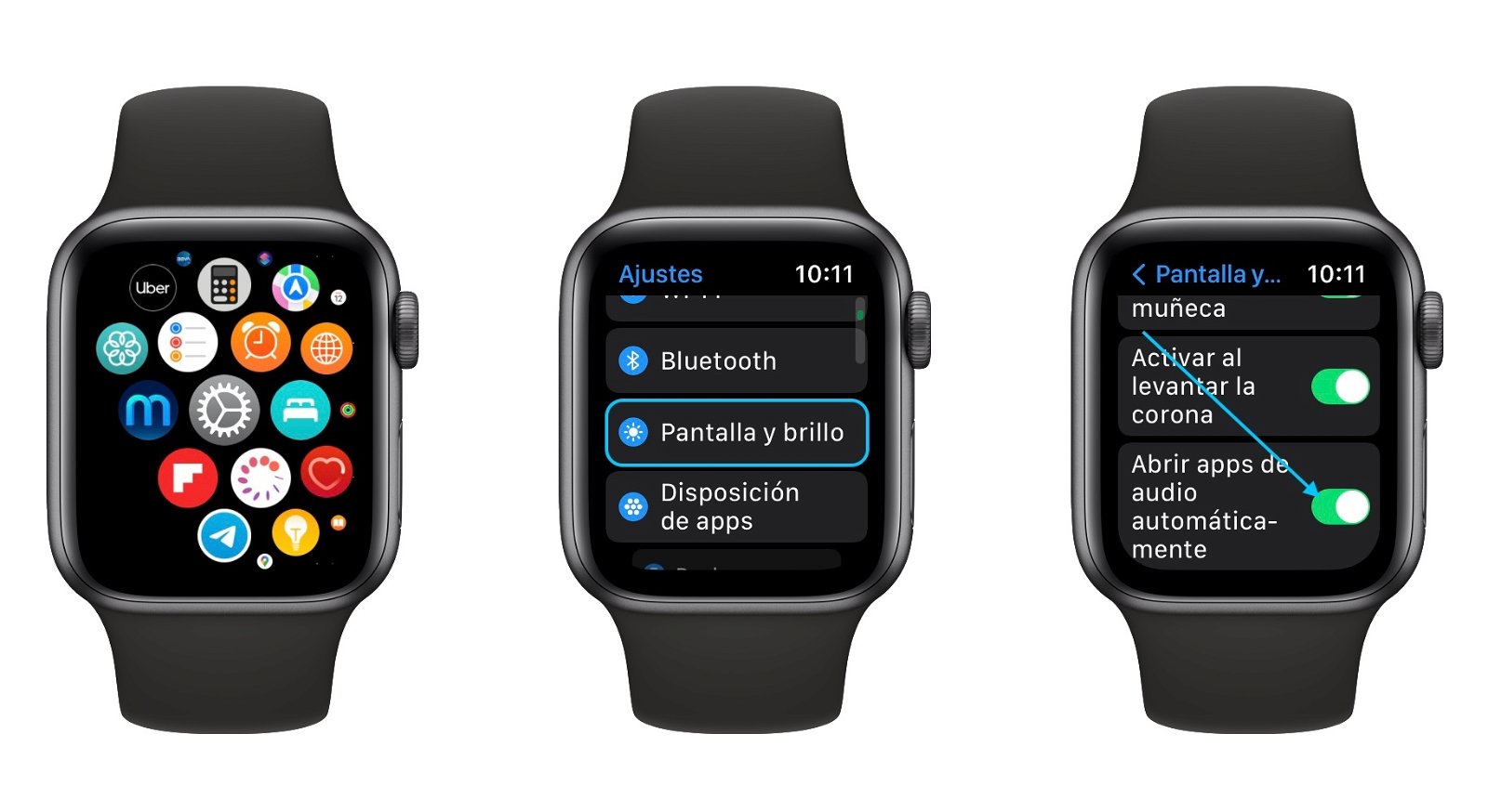 Quitar reproductor música apple watch
