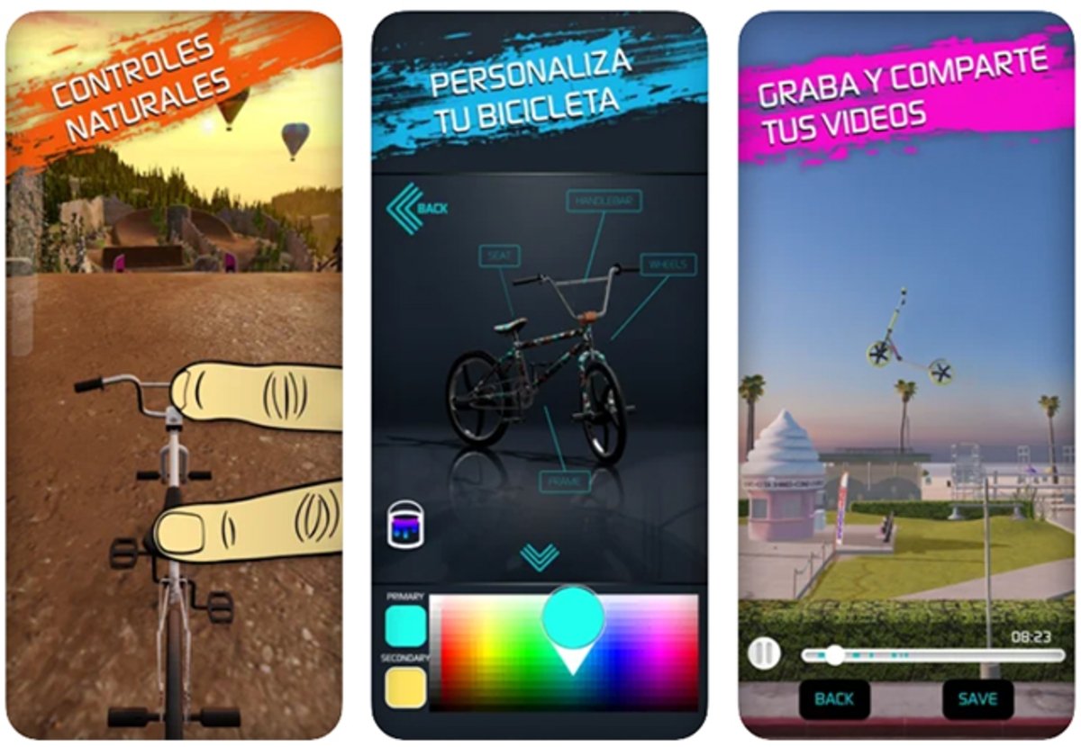 Touchgrind BMX 2: una de los mejores juegos de bicicleta para iPhone