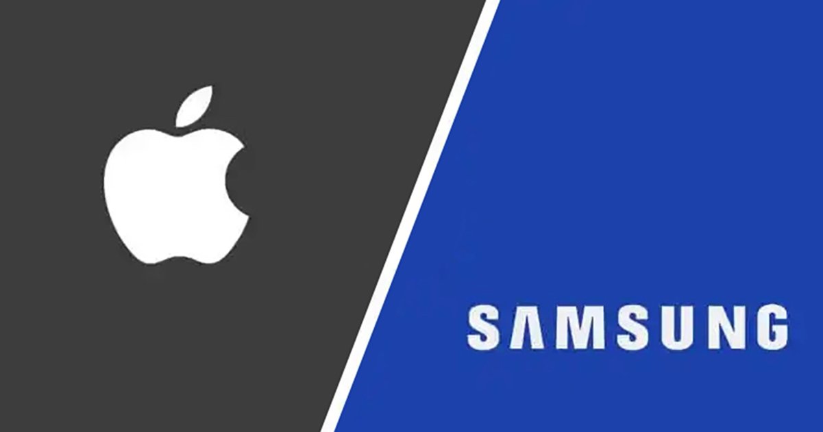 Logos de Apple y Samsung