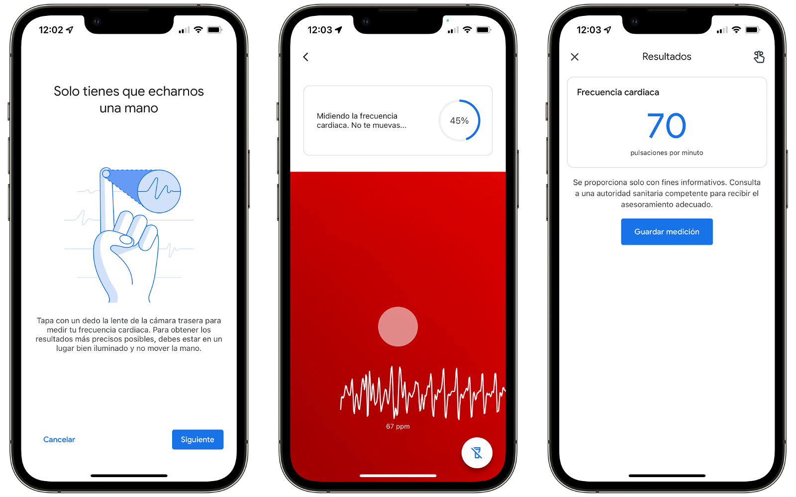 Google Fit frecuencia cardíaca
