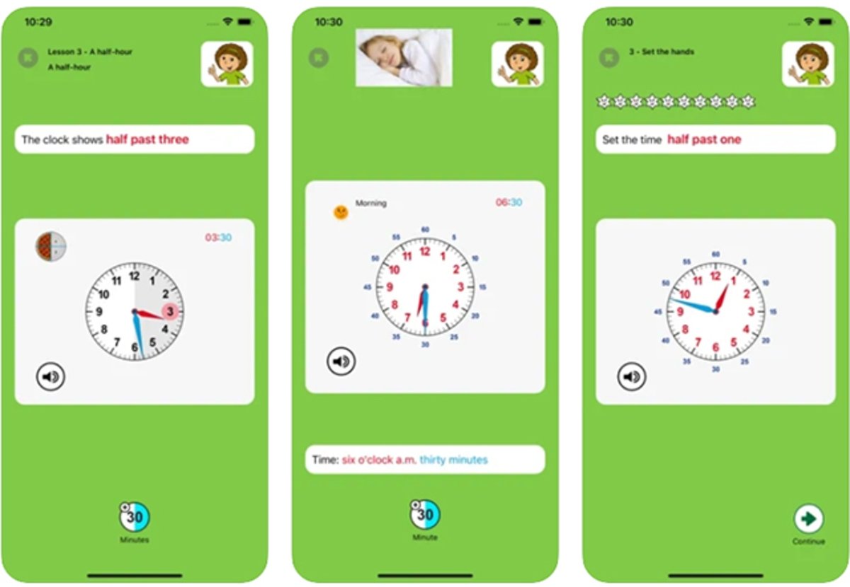 Learning to tell Time: aplicación educativa y muy completa
