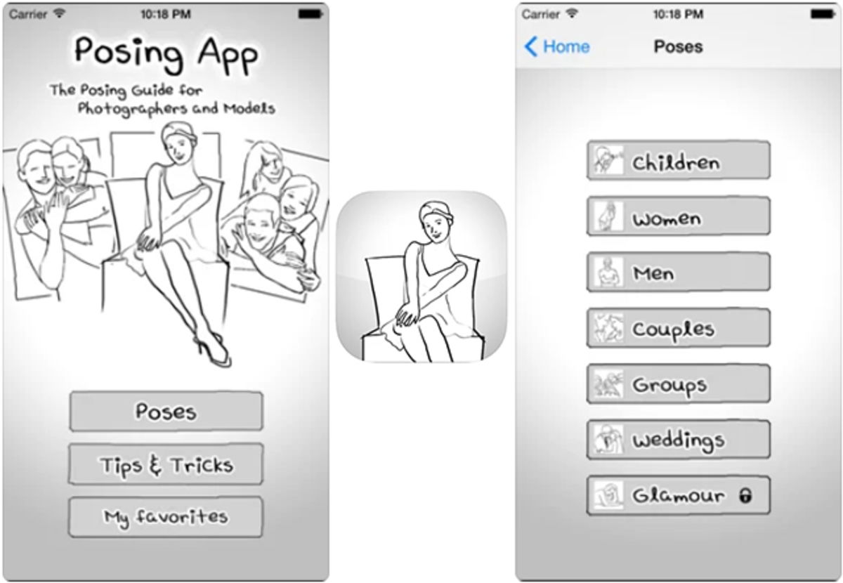 Posing App: poses perfectas y conceptos básicos de fotografía