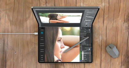 Cómo sería un MacBook con pantalla plegable Cómo sería un MacBook con pantalla plegable
